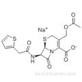 5-tia-1-azabicyklo [4.2.0] okt-2-en-2-karboxylsyra, 3 - [(acetyloxi) metyl] -8-oxo-7 - [[2- (2-tienyl) acetyl] amino] - natriumsalt (1: 1), (57191865,6R, 7R) - CAS 58-71-9